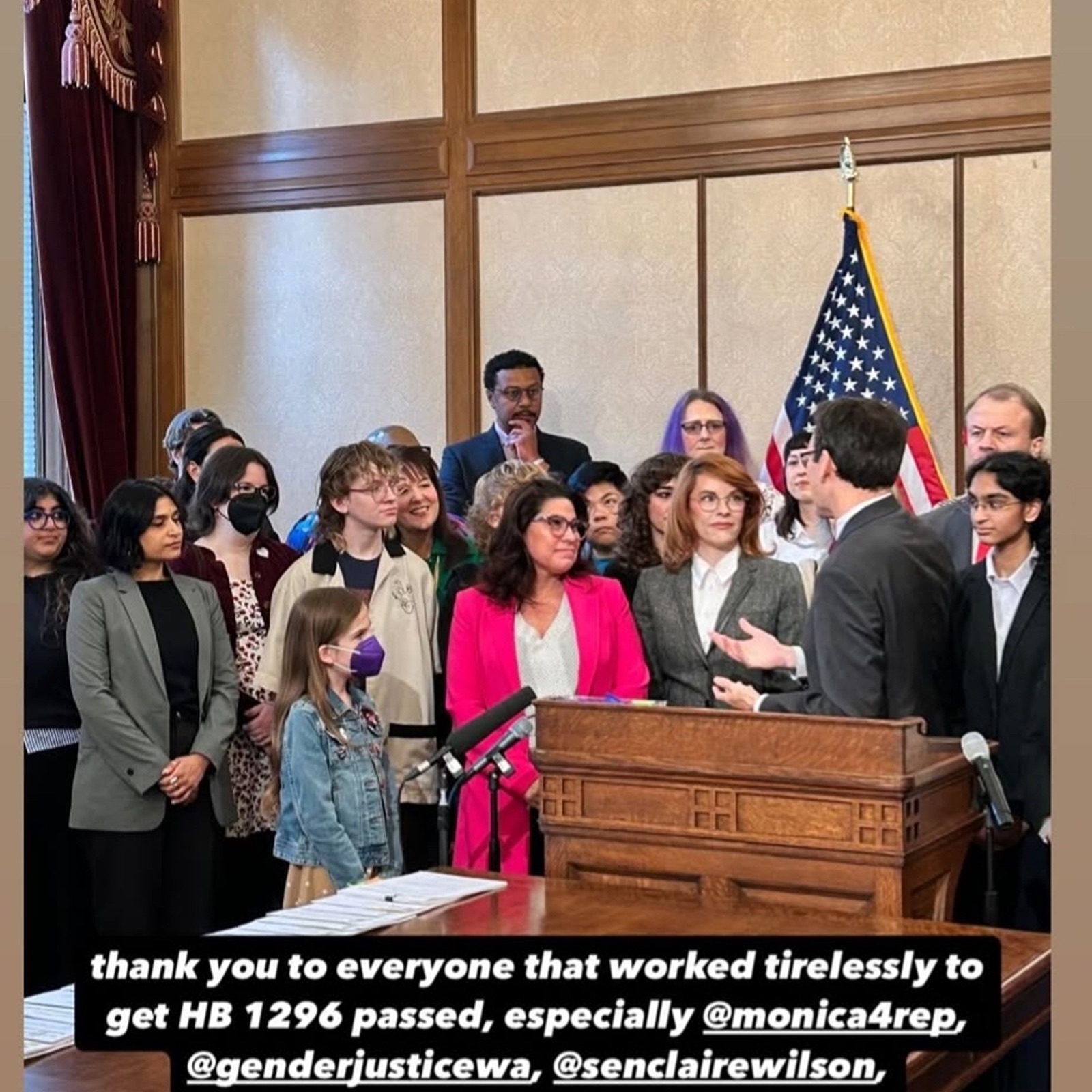 SAFETY Act bill signing ceremony at the Washington State Capitol, 2025